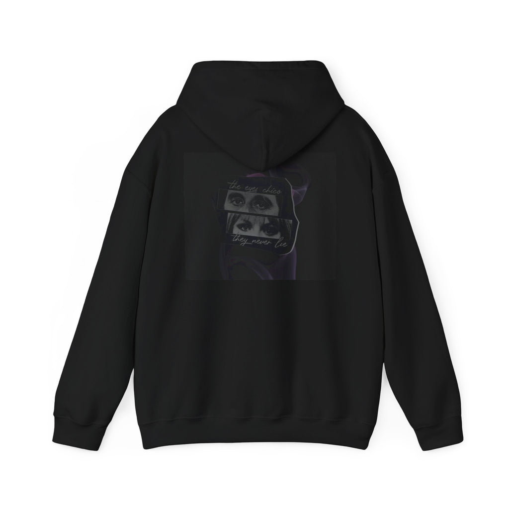 Surreal Triple-Eyes Hoodie — Dark Artistic Graphic Sweatshirt