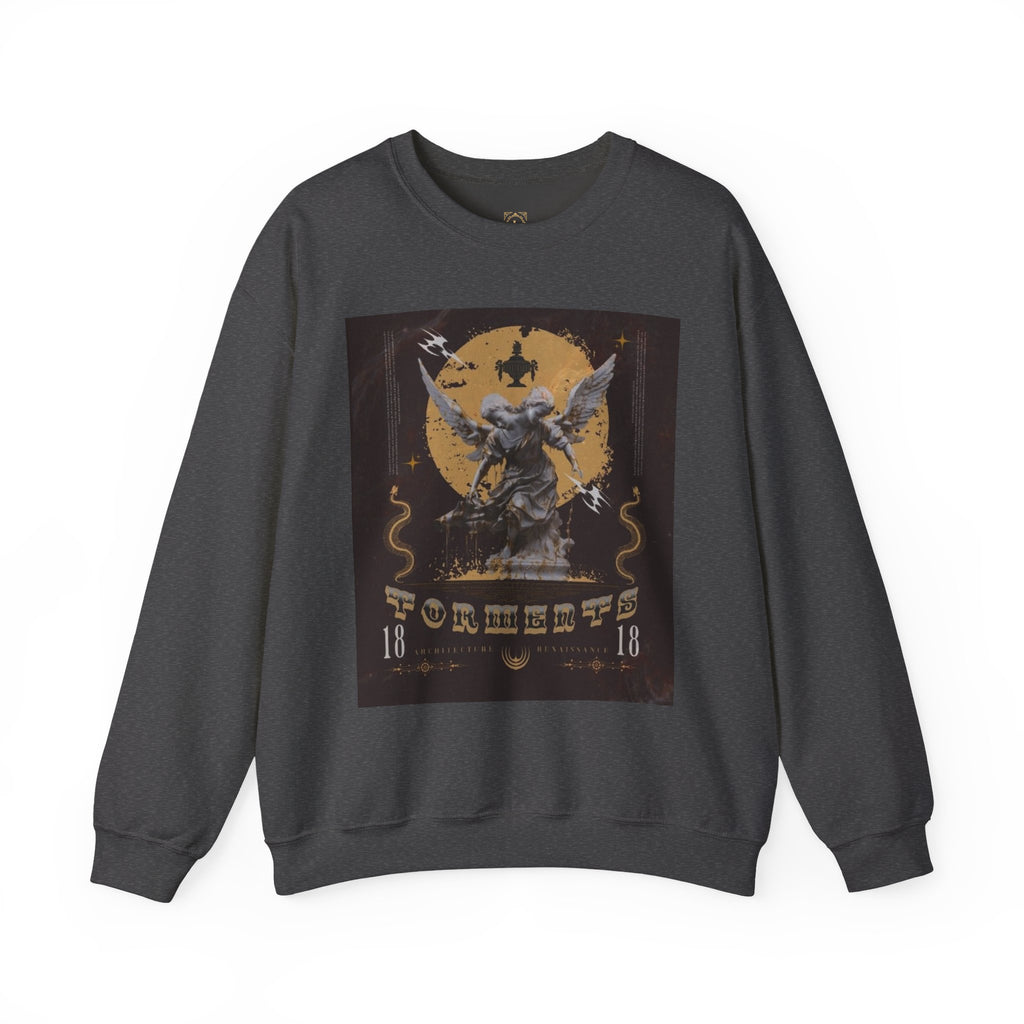 Crewneck Sweatshirt — Vintage Angel Graphic "Forgiven" Streetwear