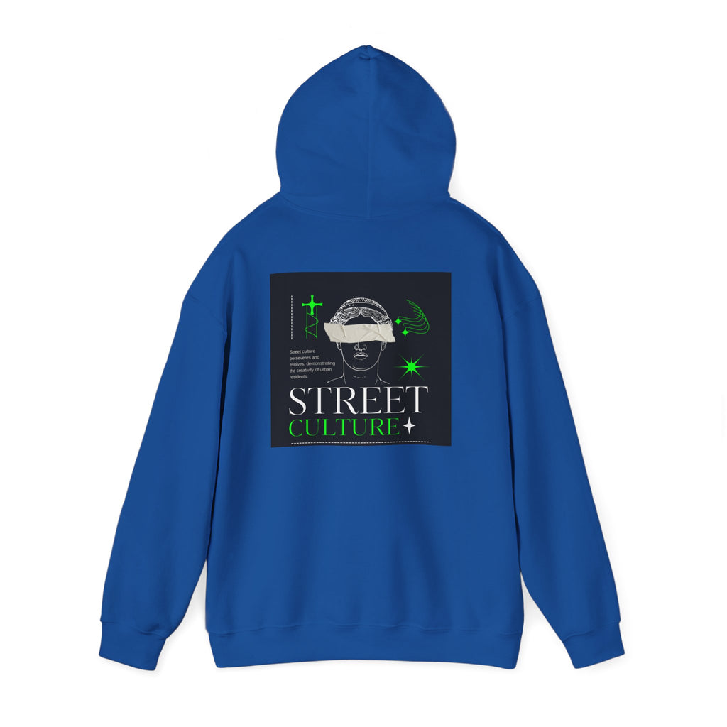 Street Culture Hoodie — Neon Green Graphic Urban Skull Sweatshirt