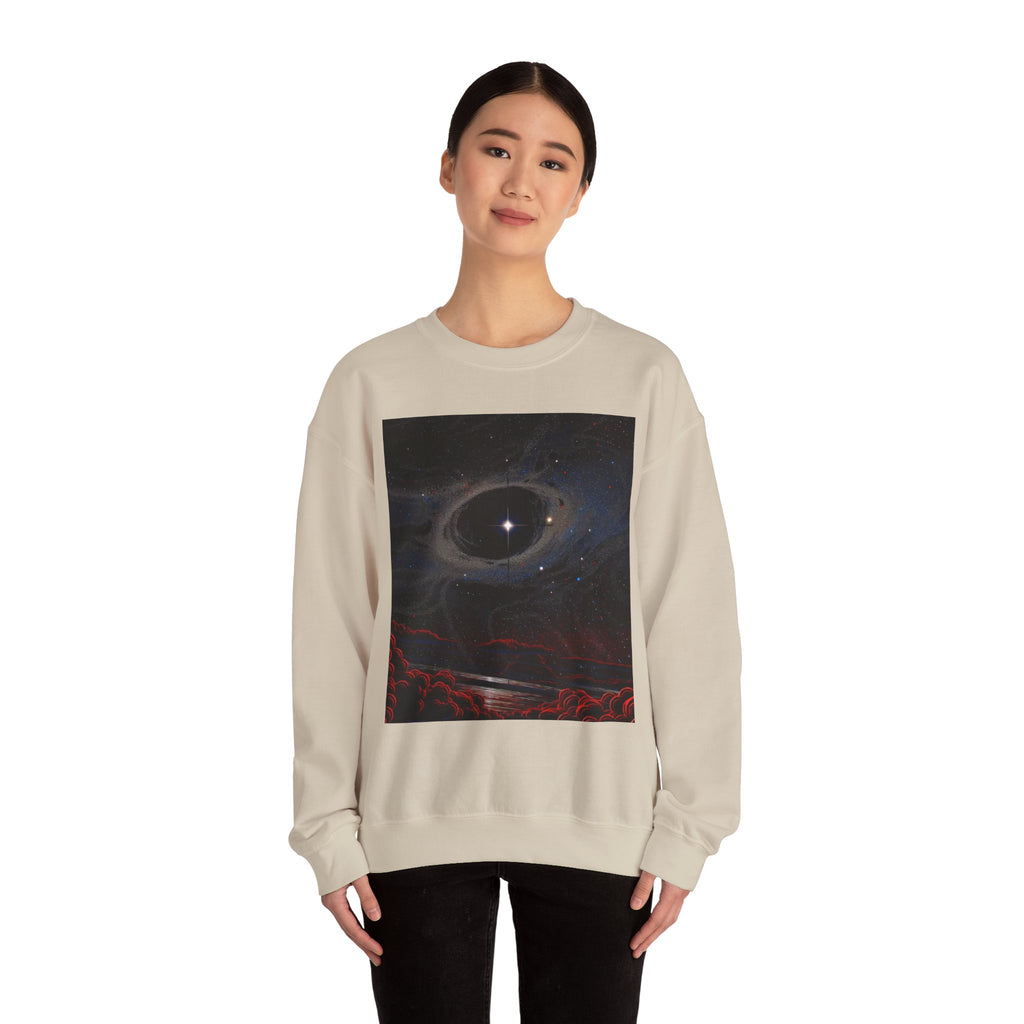 Cosmic Eclipse Crewneck Sweatshirt — 'Legaciess' Logo Back