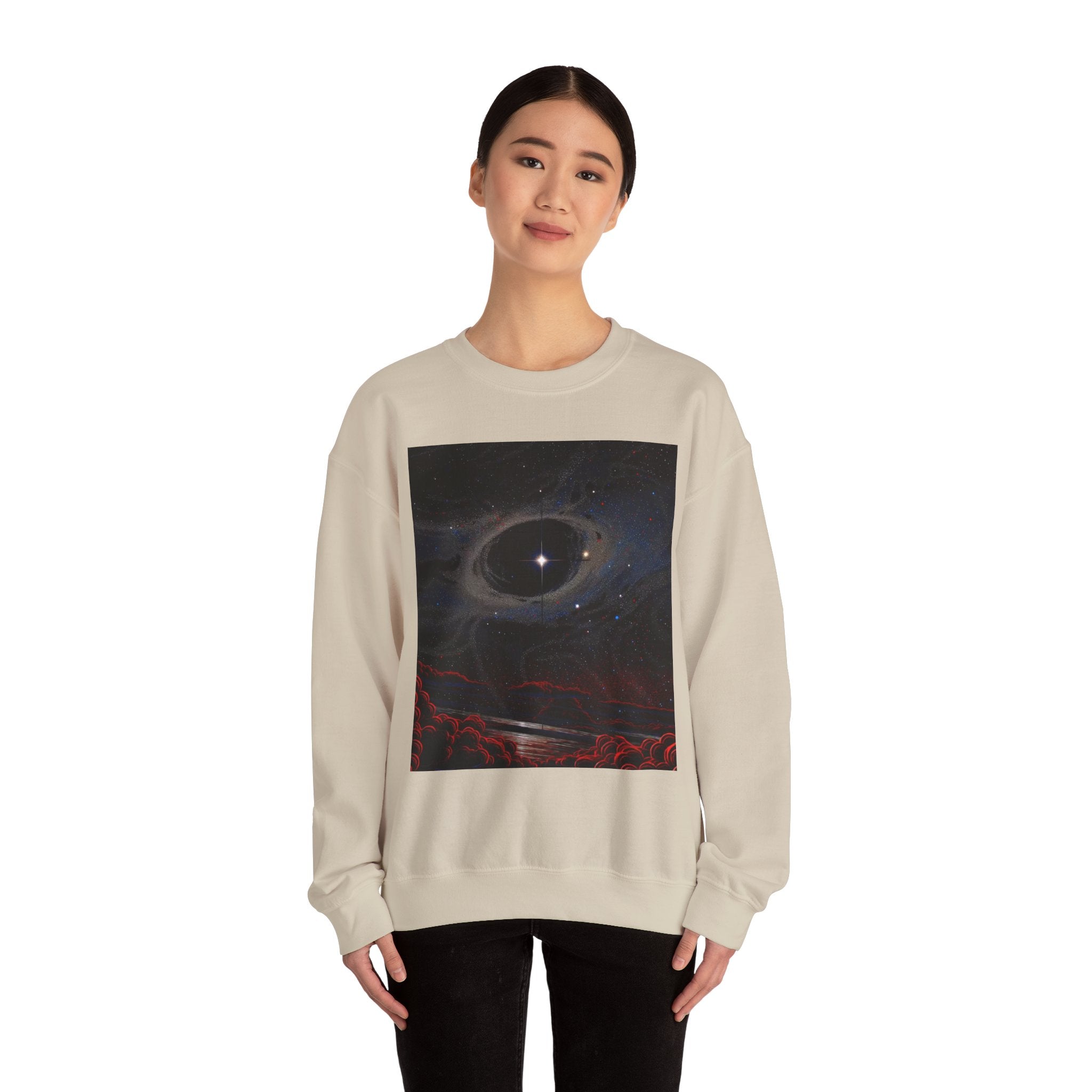 Cosmic Eclipse Crewneck Sweatshirt — 'Legaciess' Logo Back
