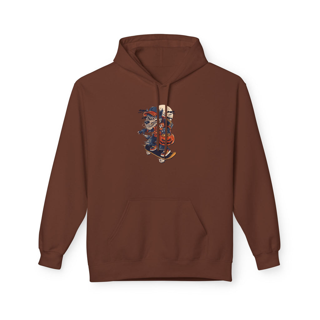 Skull Collage Hoodie — Grunge Floral Skull Graphic Pullover