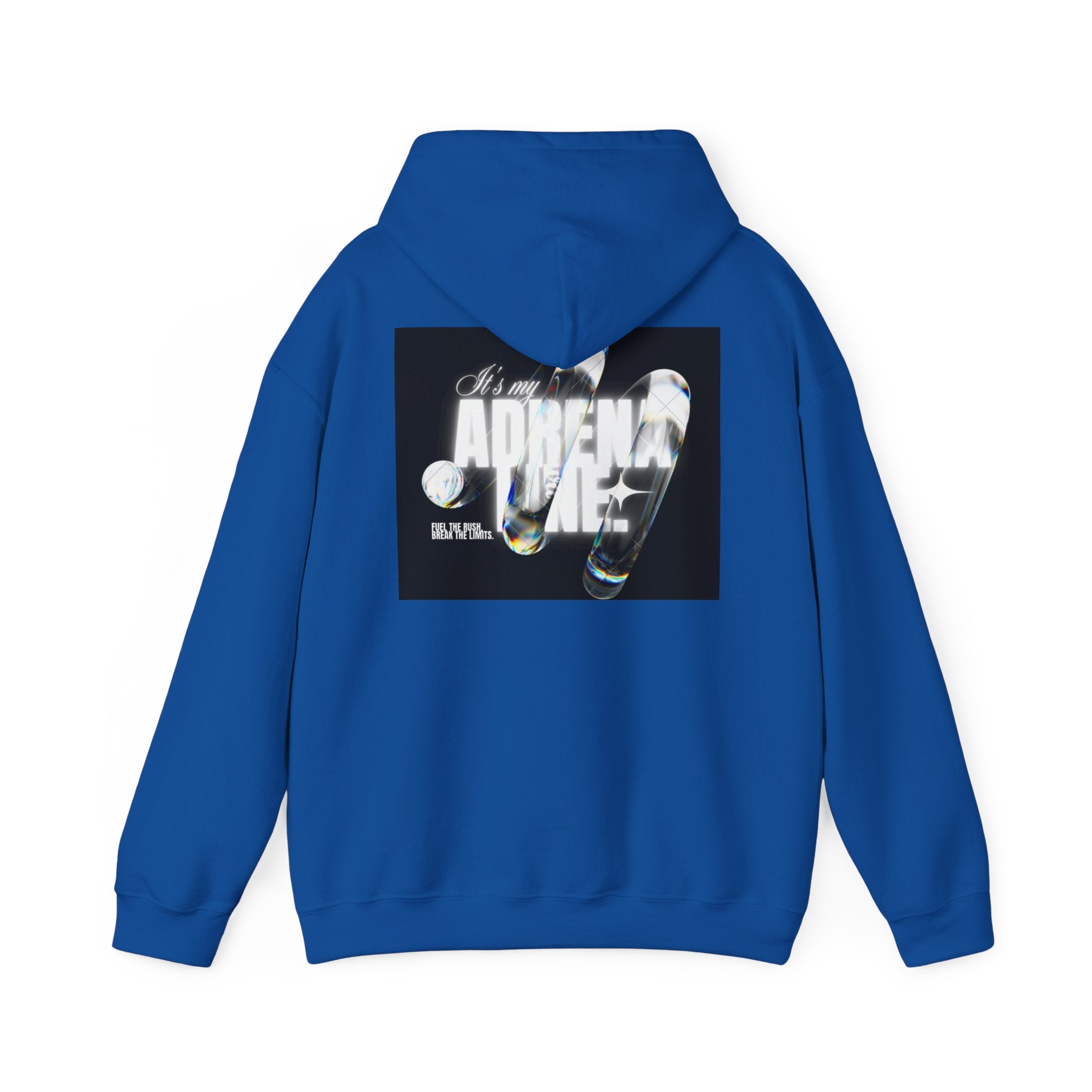 Bubble Text 'Adrenaline' Graphic Hoodie — Urban Streetwear Pullover