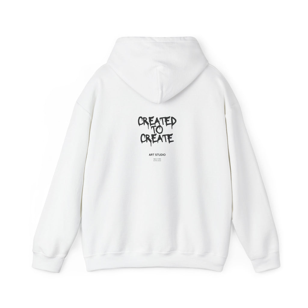Created to Create Hoodie – Inspirational Artist Sweatshirt