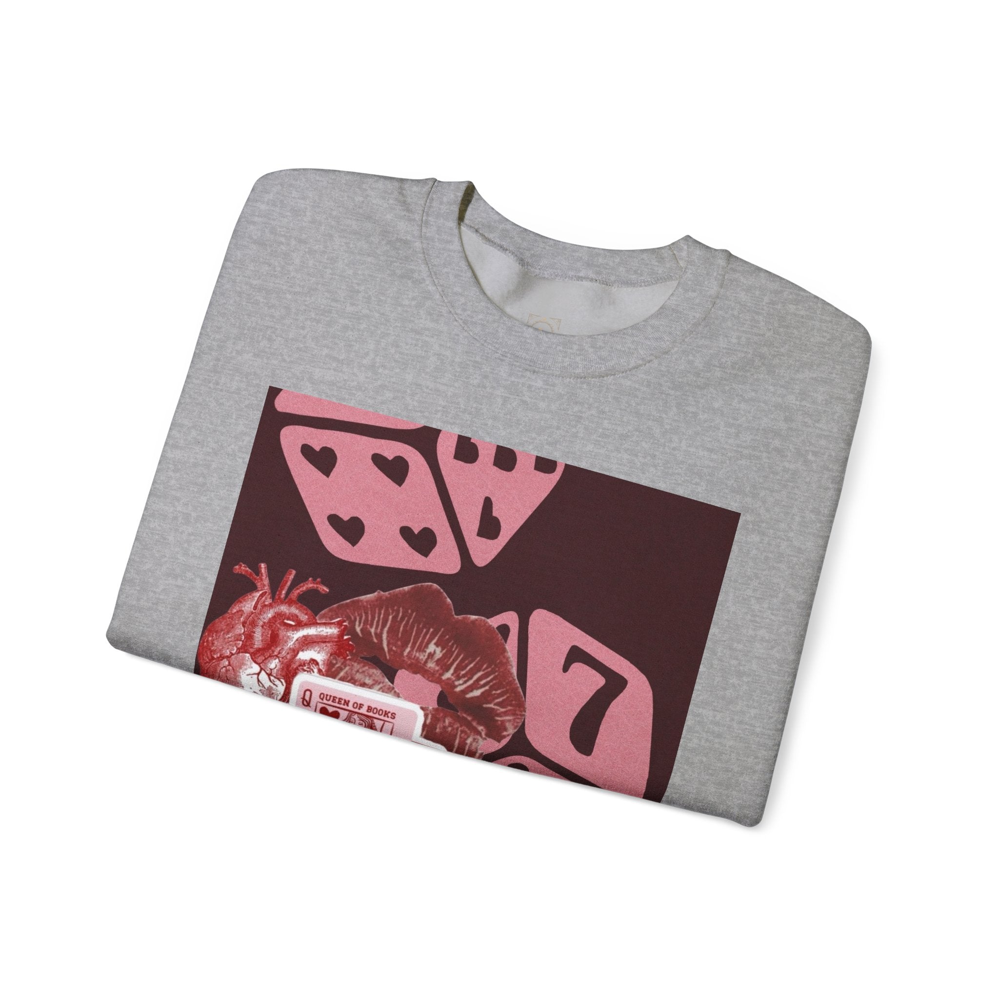 Lucky Heart Dice Crewneck Sweatshirt — 'Legaciess' Logo Back