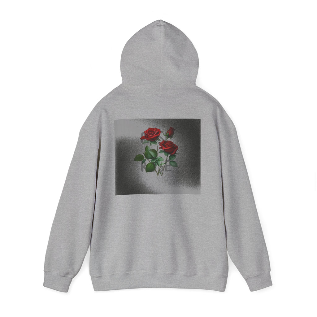 Rose Bloom Hoodie — Vintage Red Roses Graphic Pullover