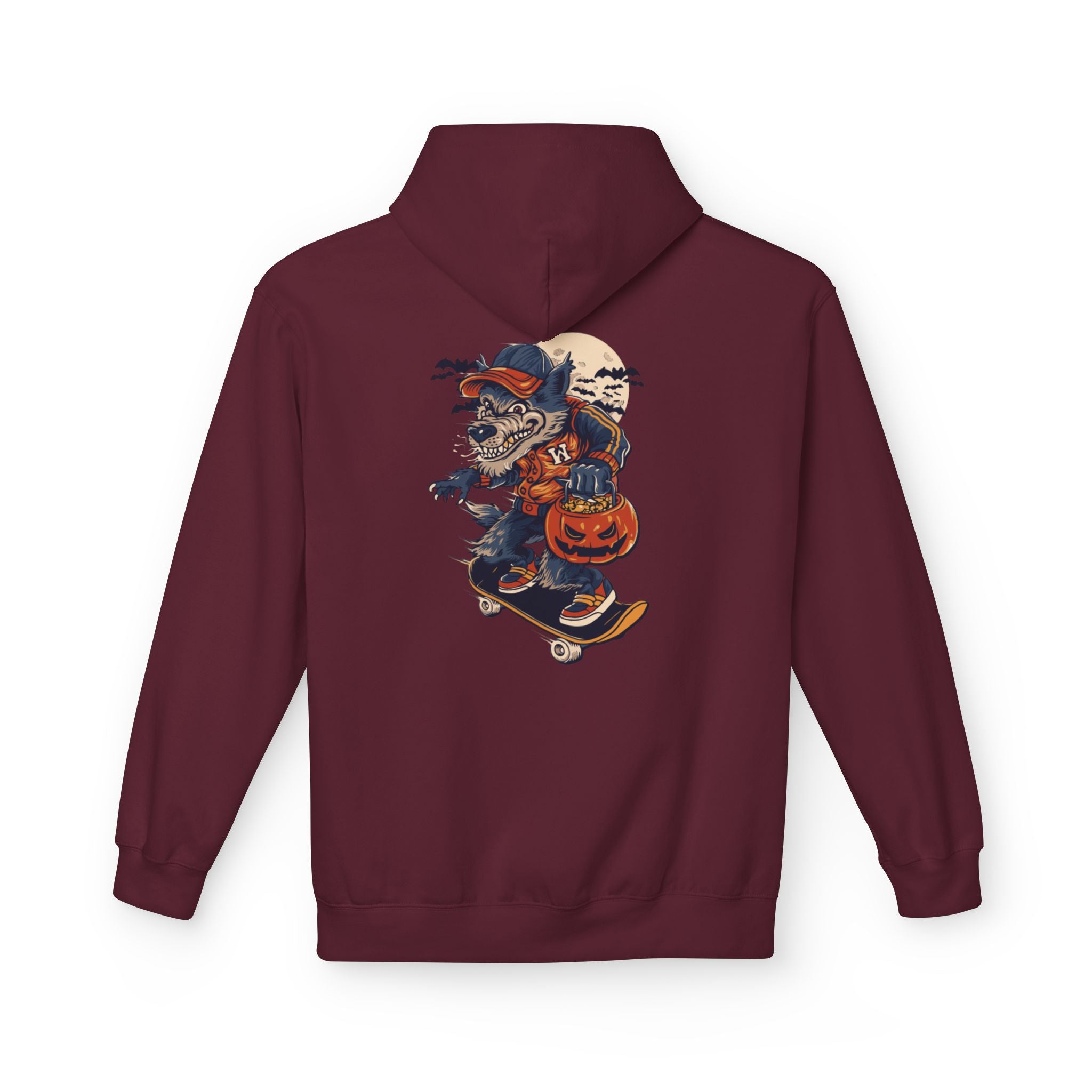 Skull Collage Hoodie — Grunge Floral Skull Graphic Pullover