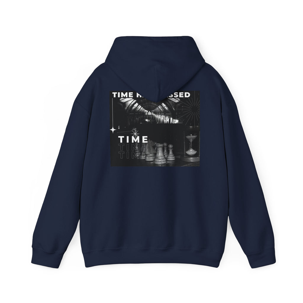 Time Has Passed Hoodie — Vintage Chess Graphic Hooded Sweatshirt