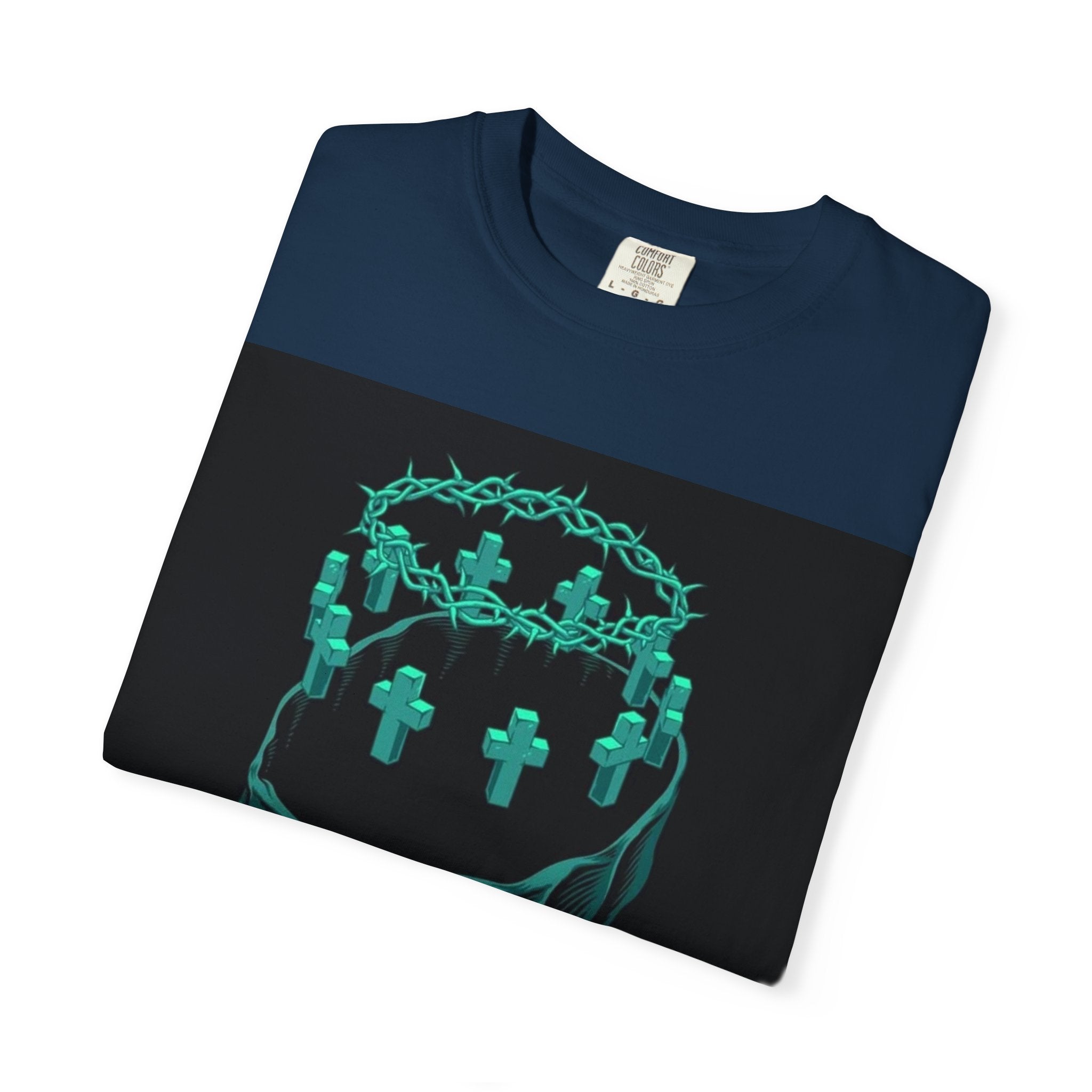 Skull Crown Tee — 'Delusion' Gothic Graphic T-Shirt