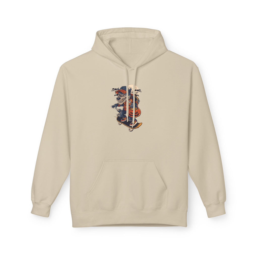 Skull Collage Hoodie — Grunge Floral Skull Graphic Pullover
