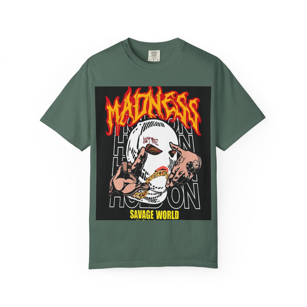 Madness Skull Graphic T-Shirt — Savage World Streetwear Tee