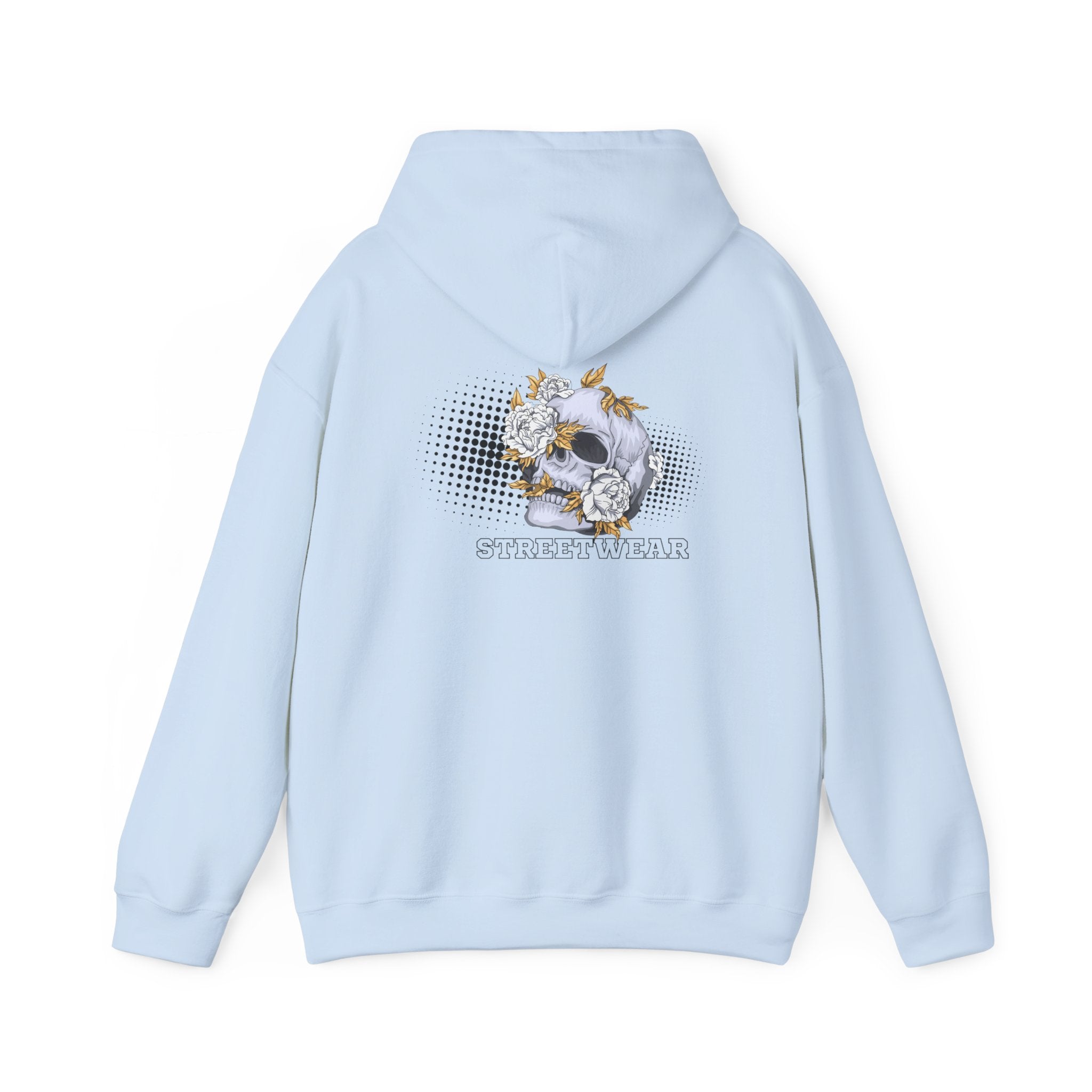 Floral Skull Hoodie — Vintage Botanical Skull Graphic Sweatshirt