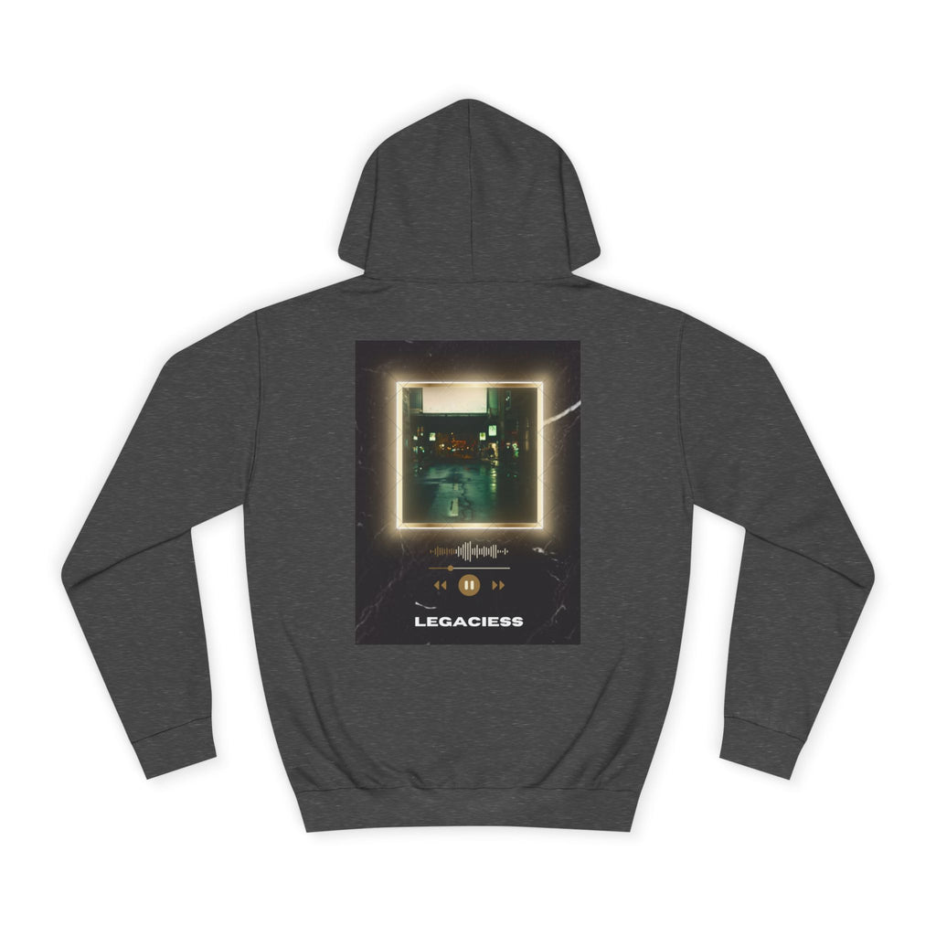 College Hoodie — Retro Neon Square Album Art Design