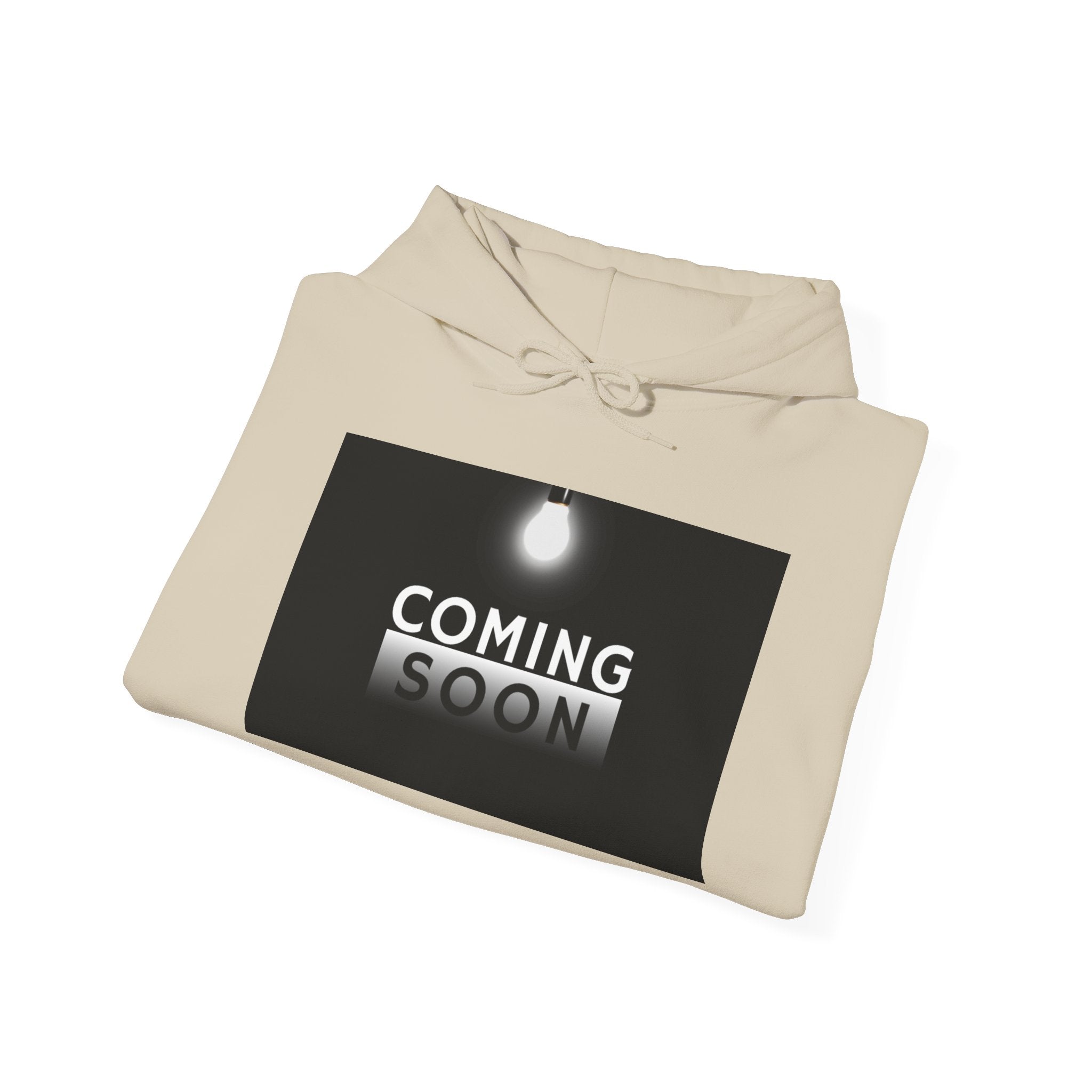 Coming Soon Hoodie - Minimal Neon Sign Pullover