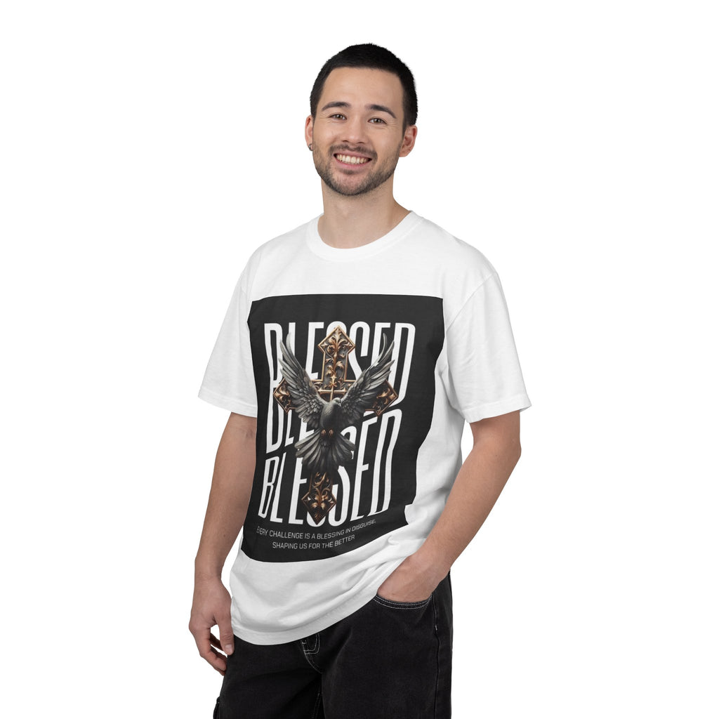 Blessed Dove Graphic T-Shirt — "BLESSED" Faith-Inspired Tee