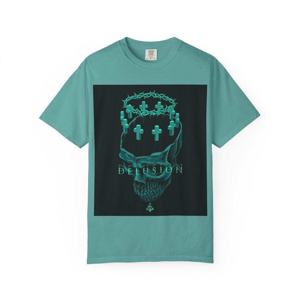 Skull Crown Tee — 'Delusion' Gothic Graphic T-Shirt