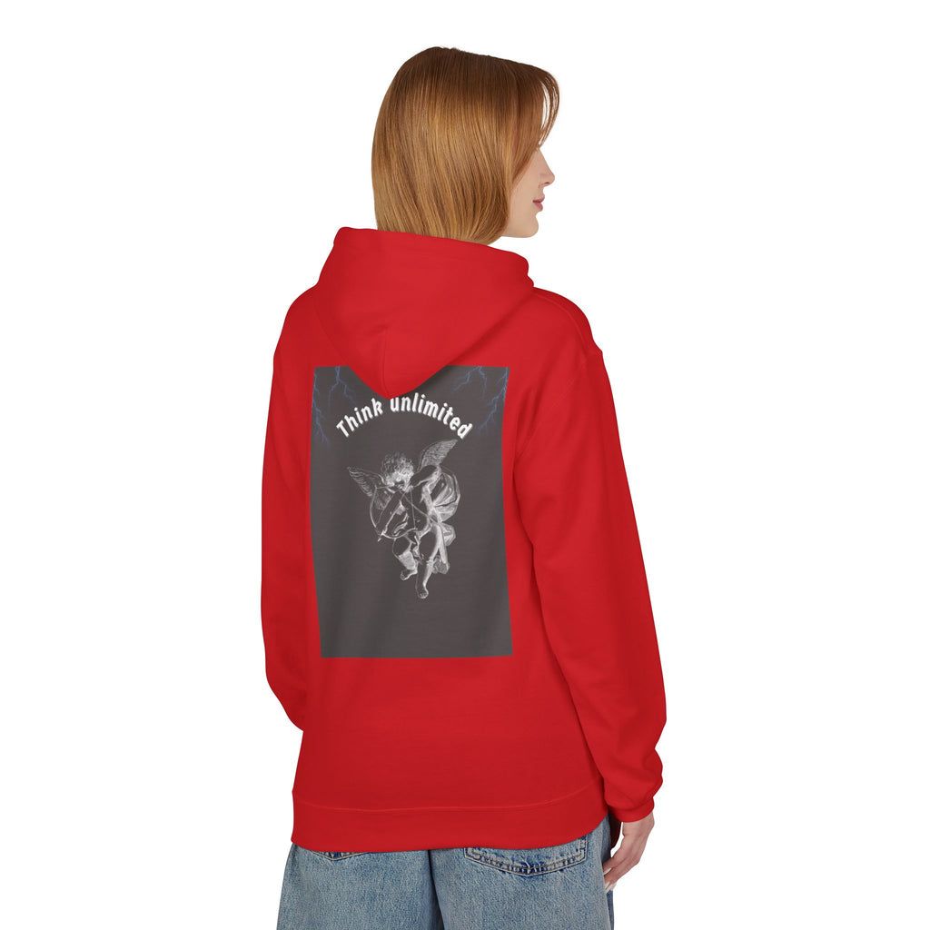 Think Unlimited Hoodie — Inspirational Angel Graphic Pullover