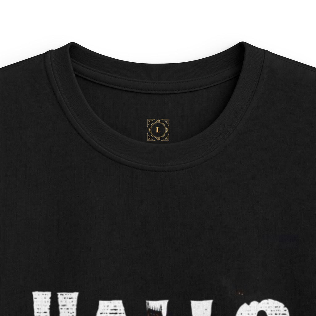 Halloween Haunted House Kids Tee — "Happy Halloween" Graphic T‑Shirt for Kids