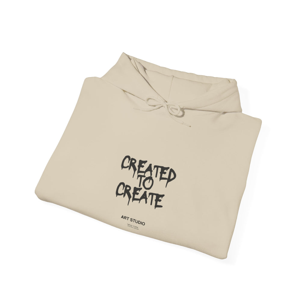 Created to Create Hoodie – Inspirational Artist Sweatshirt