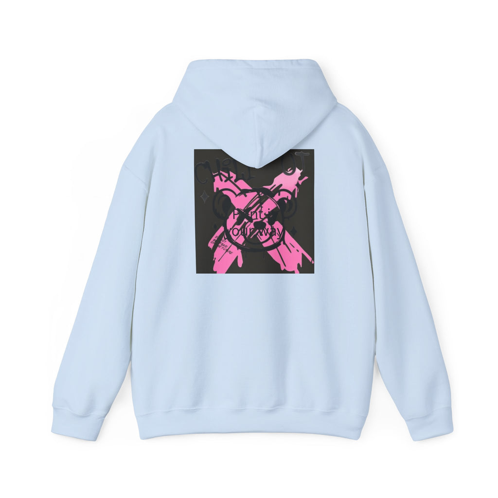 Crossed Guns Hoodie – Pink Retro Graphic Hooded Sweatshirt