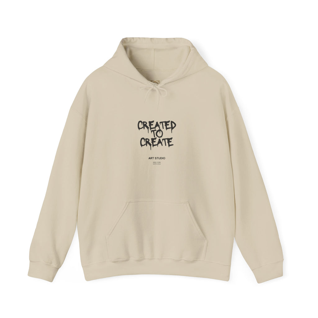 Created to Create Hoodie – Inspirational Artist Sweatshirt