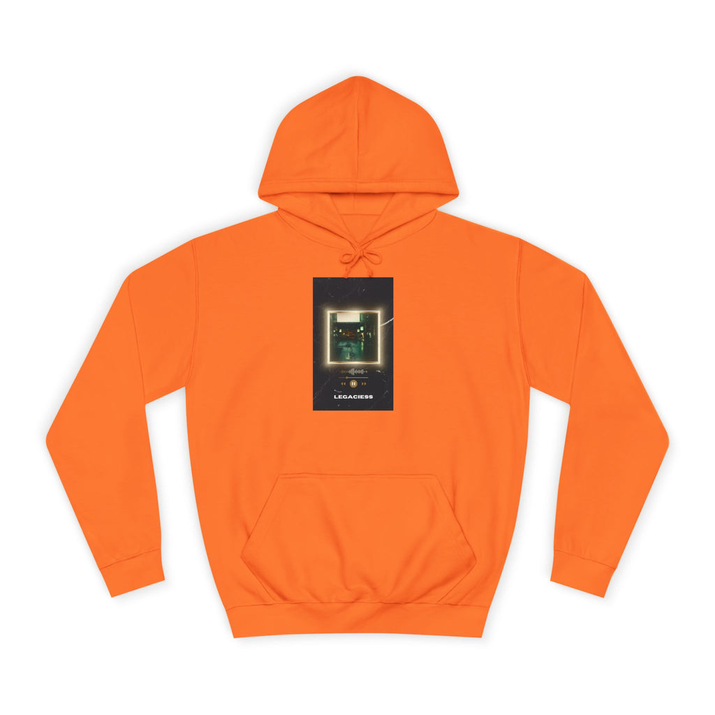 College Hoodie — Retro Neon Square Album Art Design